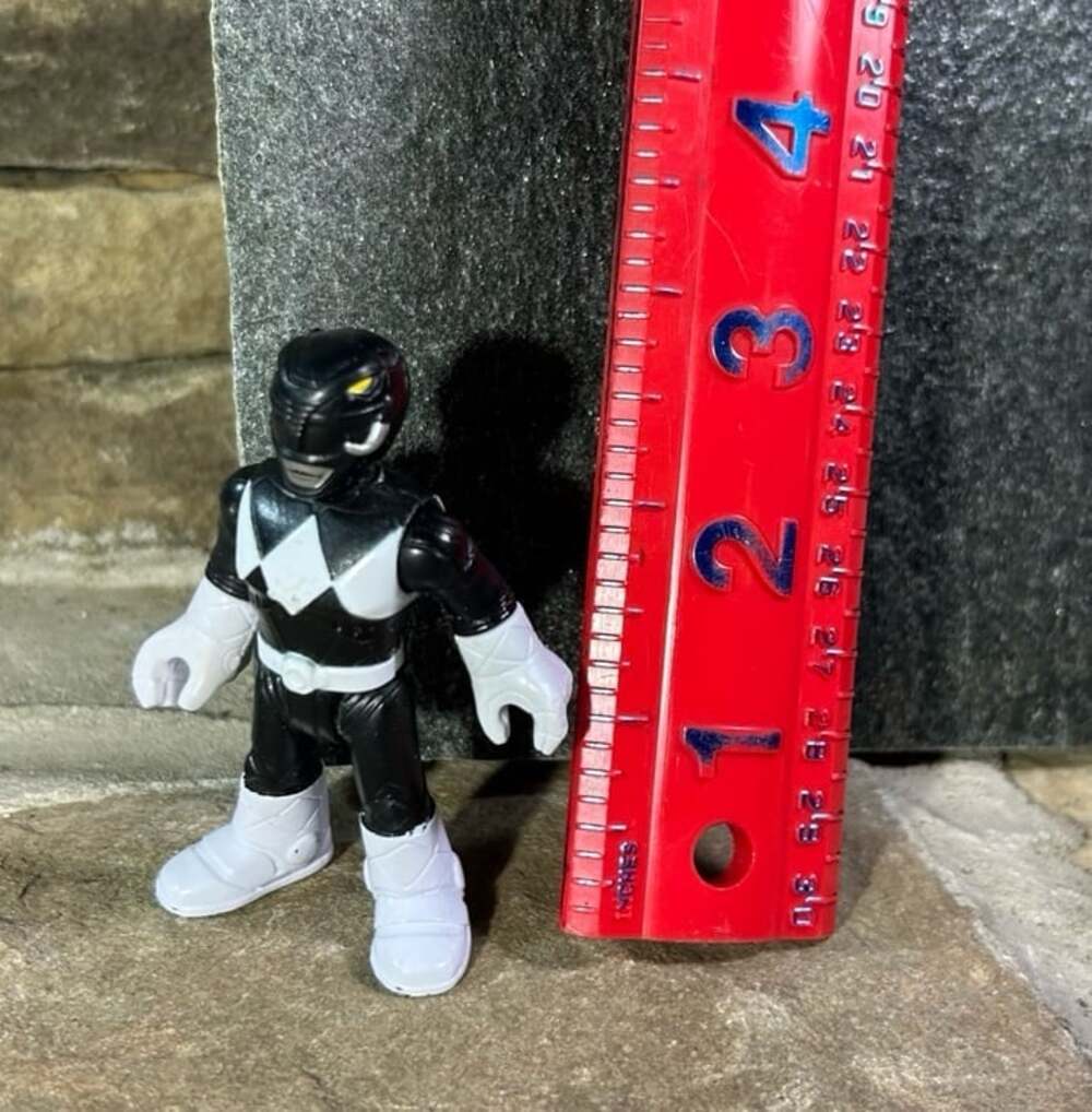 Imaginext Power Rangers Black And White Ranger 3" Action Figure
